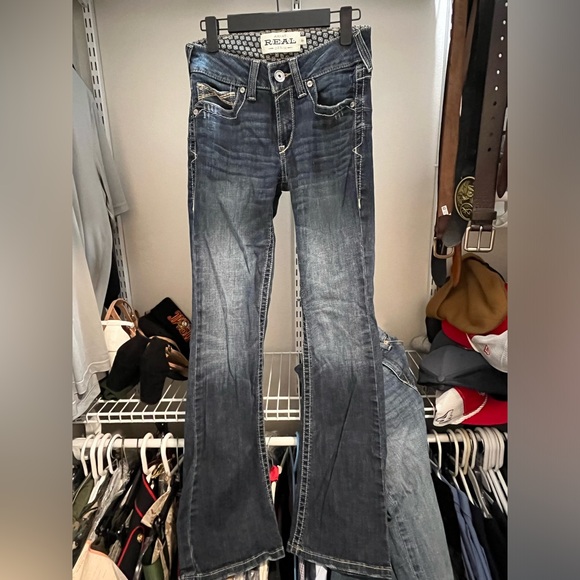 Ariat women’s boot cut jeans size 26 regular perfect rise - Picture 1 of 5